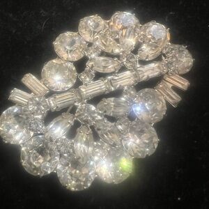 Vintage Chunky Rhinestone Brooch